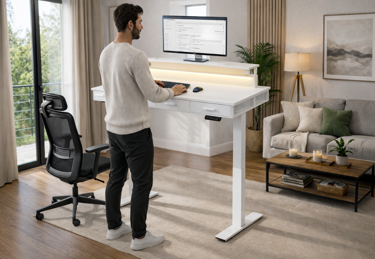 Bureau Électrique avec Rangement